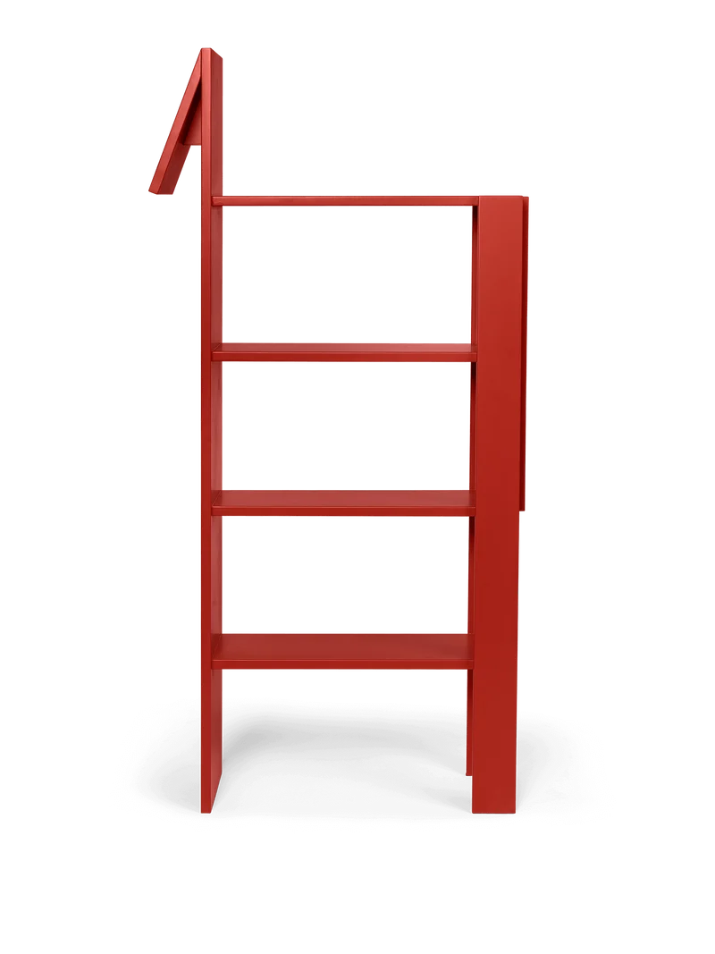 Giraffe Bookcase - Poppy Red