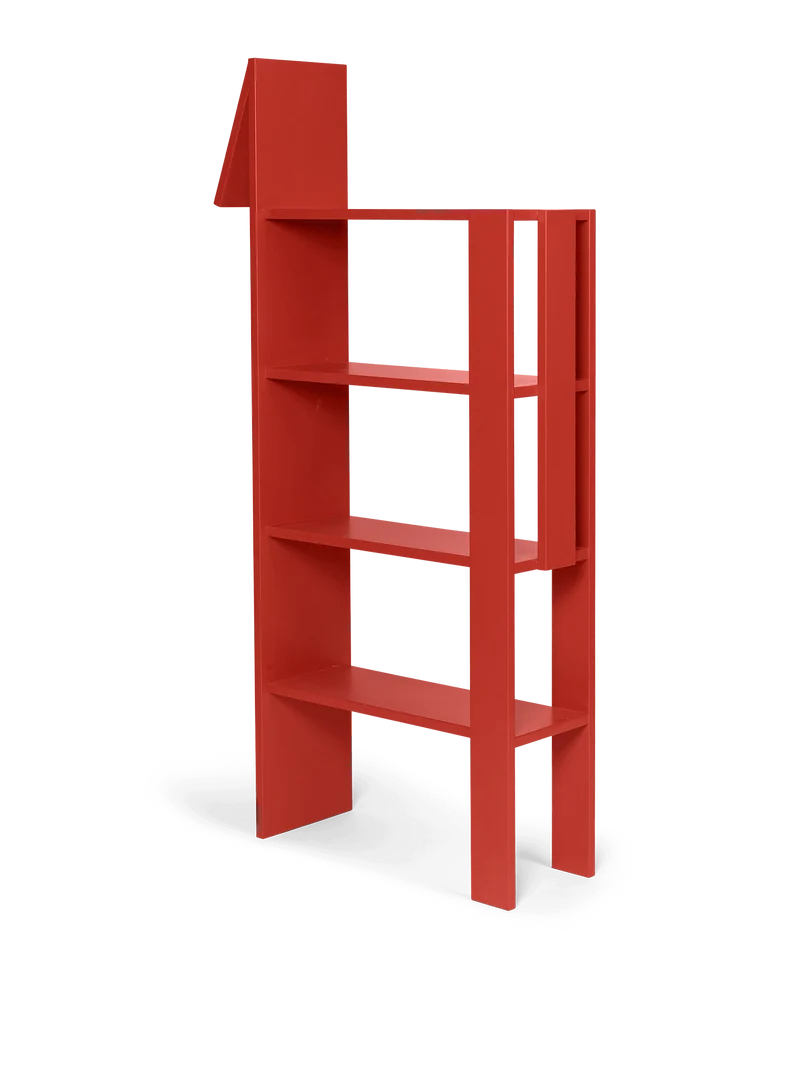 Giraffe Bookcase - Poppy Red