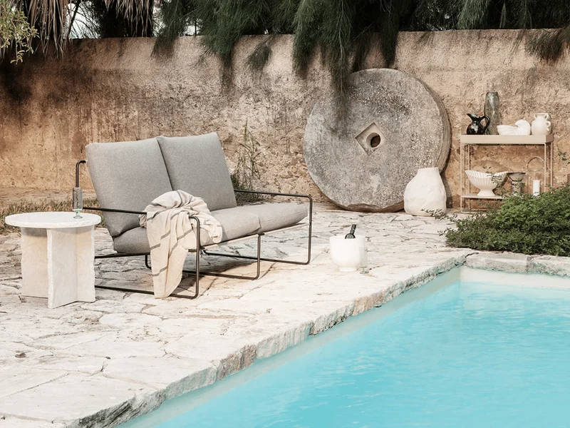 Desert 2-seater - Black - Dolce - Dark Sand