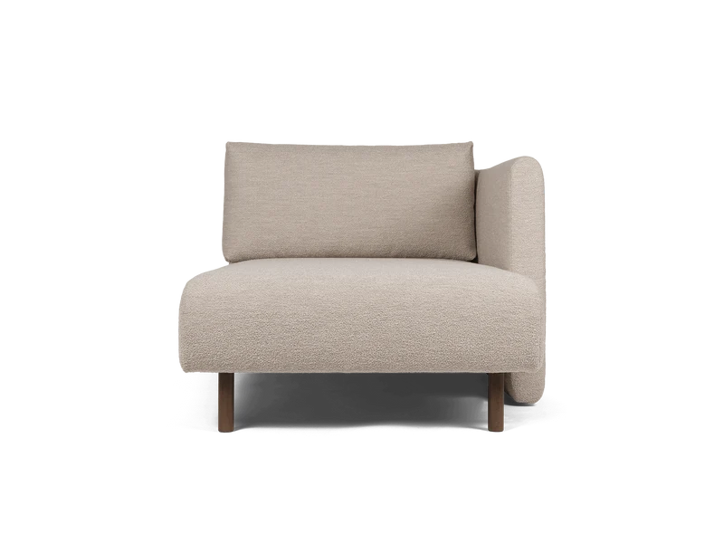 Dase Sofa Chaise Longue Right - Soft Bouclé - Natural