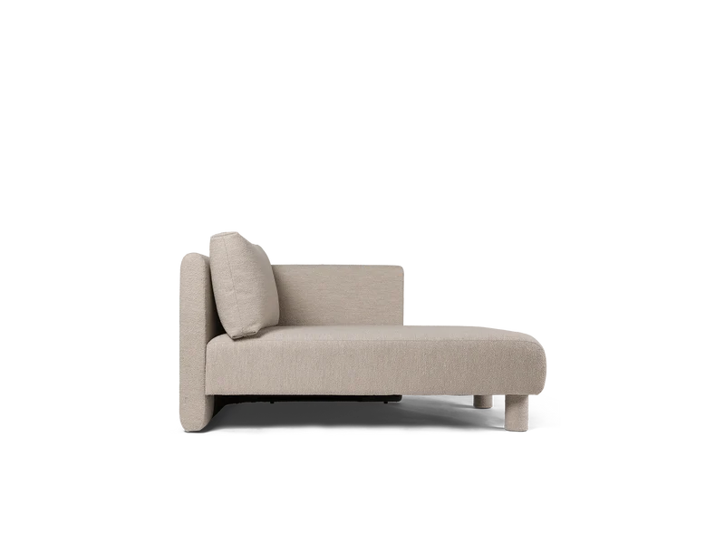 Dase Sofa Chaise Longue Right - Soft Bouclé - Natural