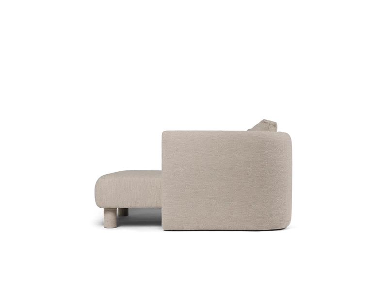 Dase Sofa Chaise Longue Right - Soft Bouclé - Natural