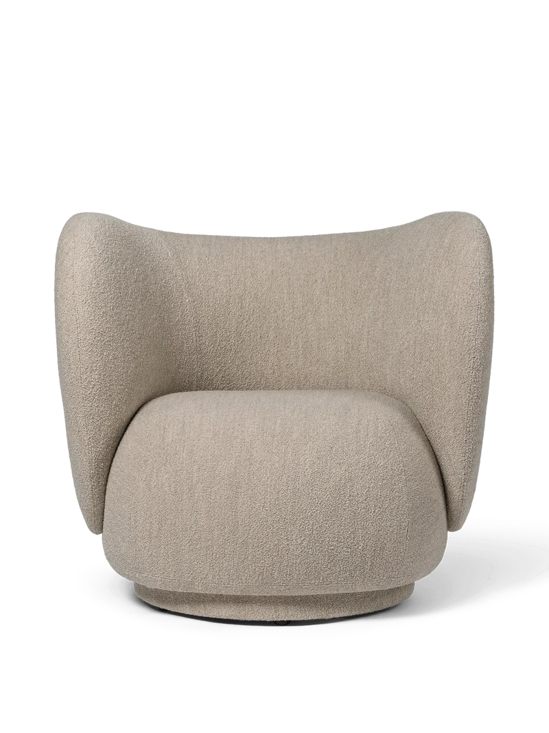 Rico Lounge Chair - Soft Bouclé - Natural