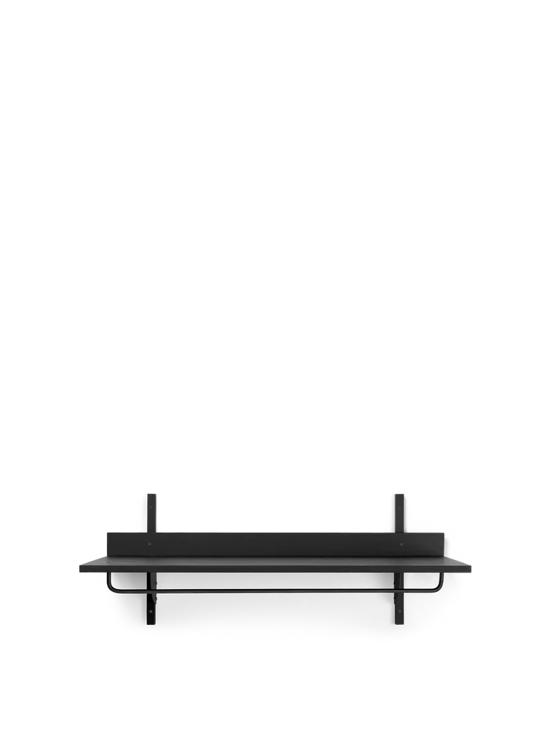 Sector Rack Shelf - Black Ash/Black Brass