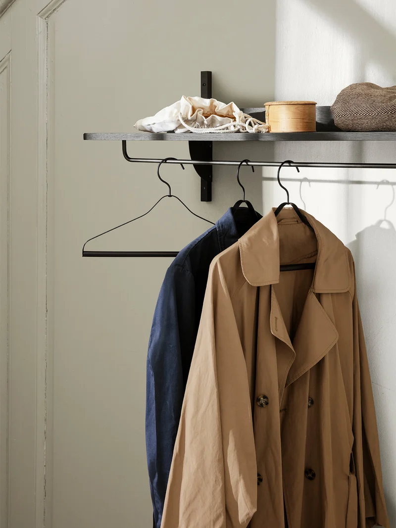 Sector Rack Shelf - Black Ash/Black Brass