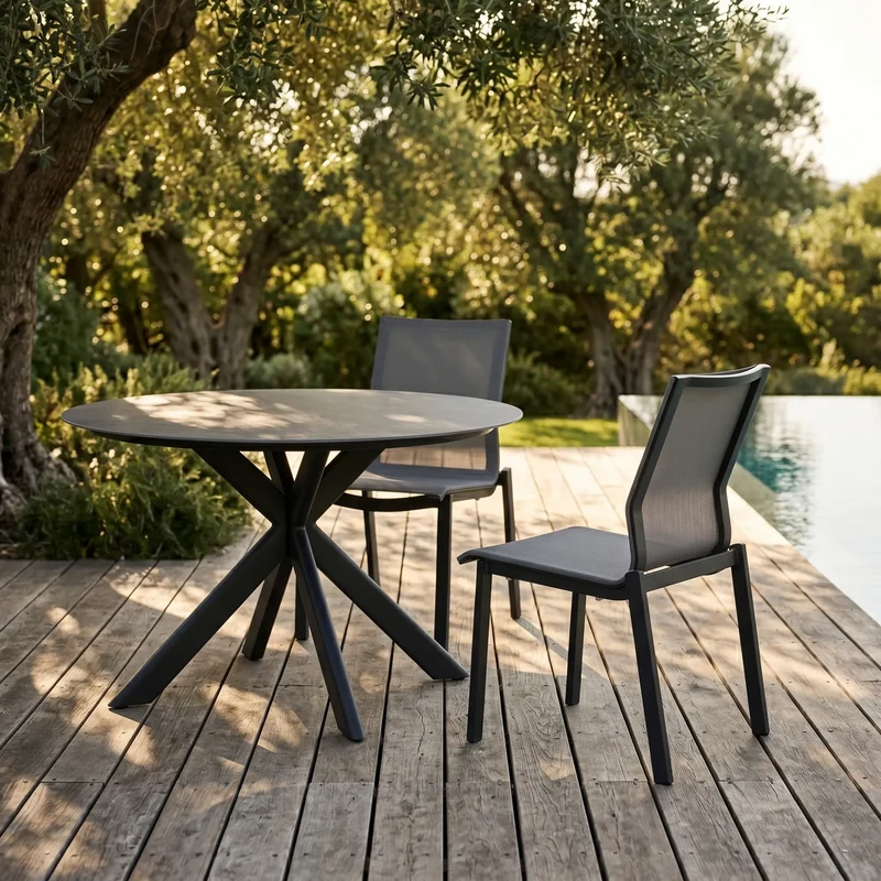 New Wave - Outdoor Aluminium Chair Without Arms