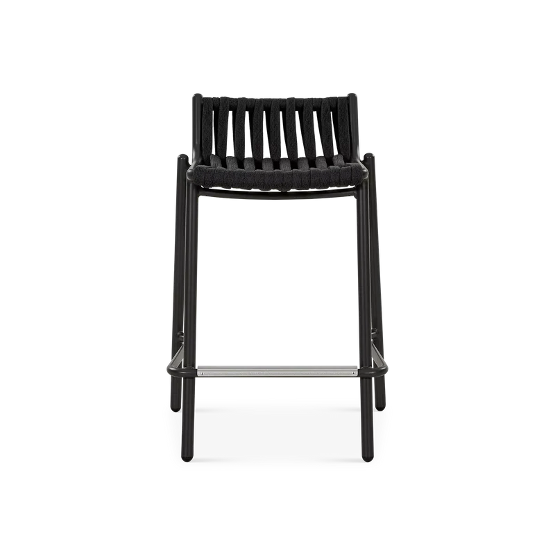 Réglisse - Outdoor Rope Counter Height Stool