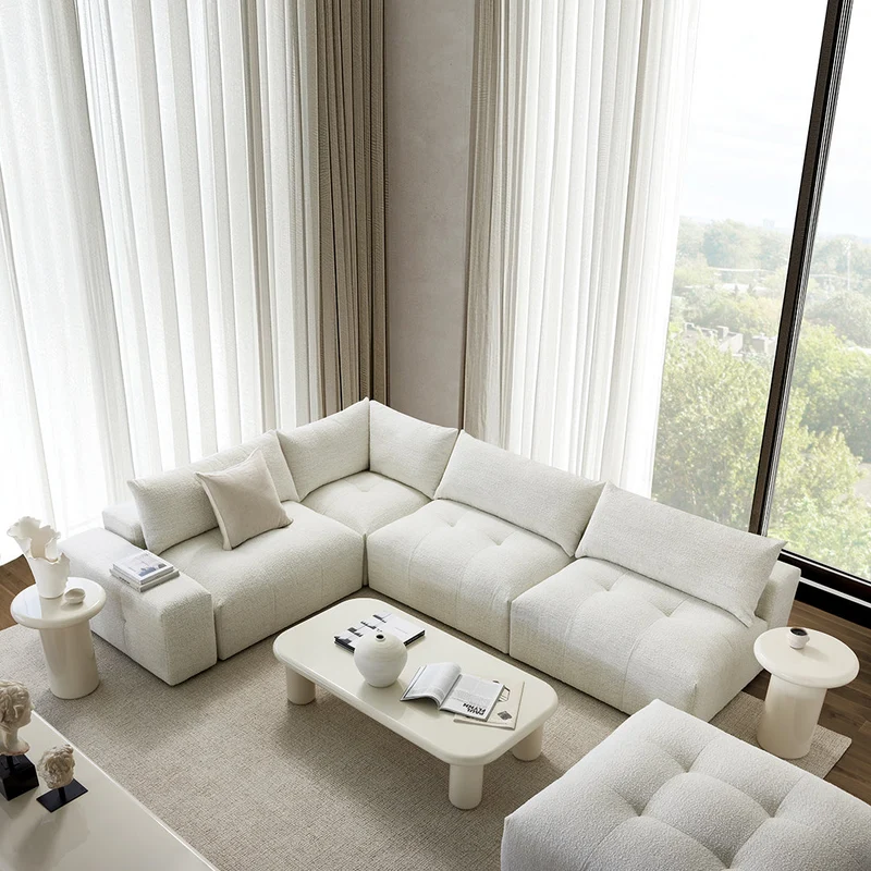 Solene - Fabric-Upholstered Sectional Sofa