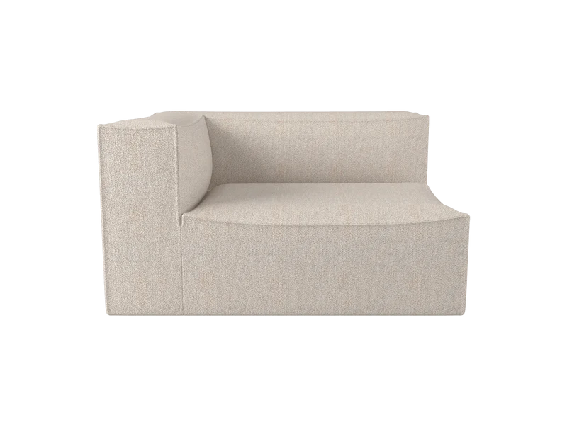 Catena Sofa Armrest Left L400 - Soft Bouclé - Natural
