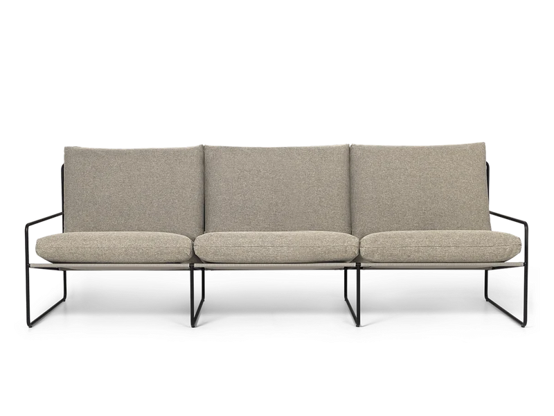 Desert 3-seater - Black - Dolce - Dark Sand