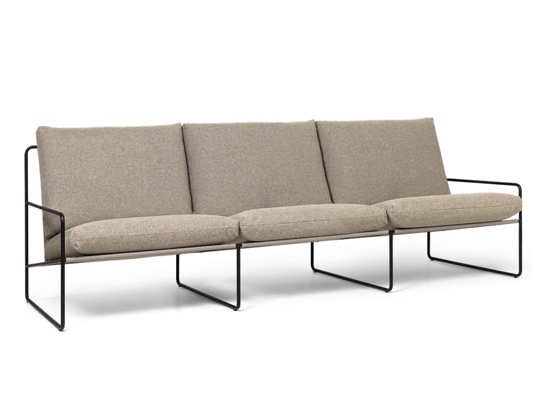 Desert 3-seater - Black - Dolce - Dark Sand