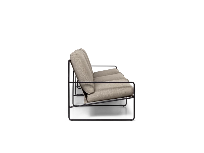 Desert 3-seater - Black - Dolce - Dark Sand