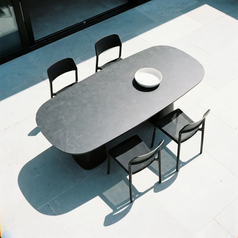 Chiclet - Outdoor Aluminium Chair Without Arms