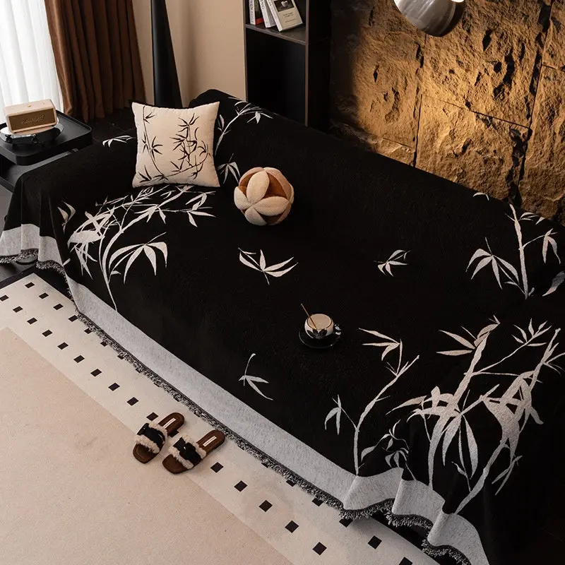 Plaid Canapé Chenille Moderne BAMBOO