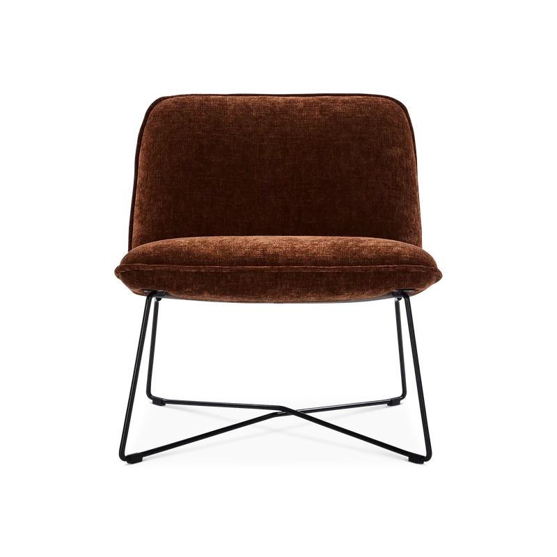 Fly - European-Made Velvet-Upholstered Chair by Furninova