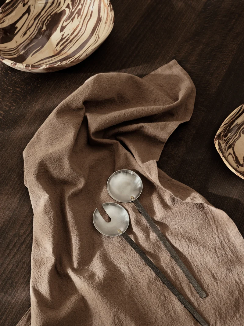 Obra Salad Servers - Stainless Steel