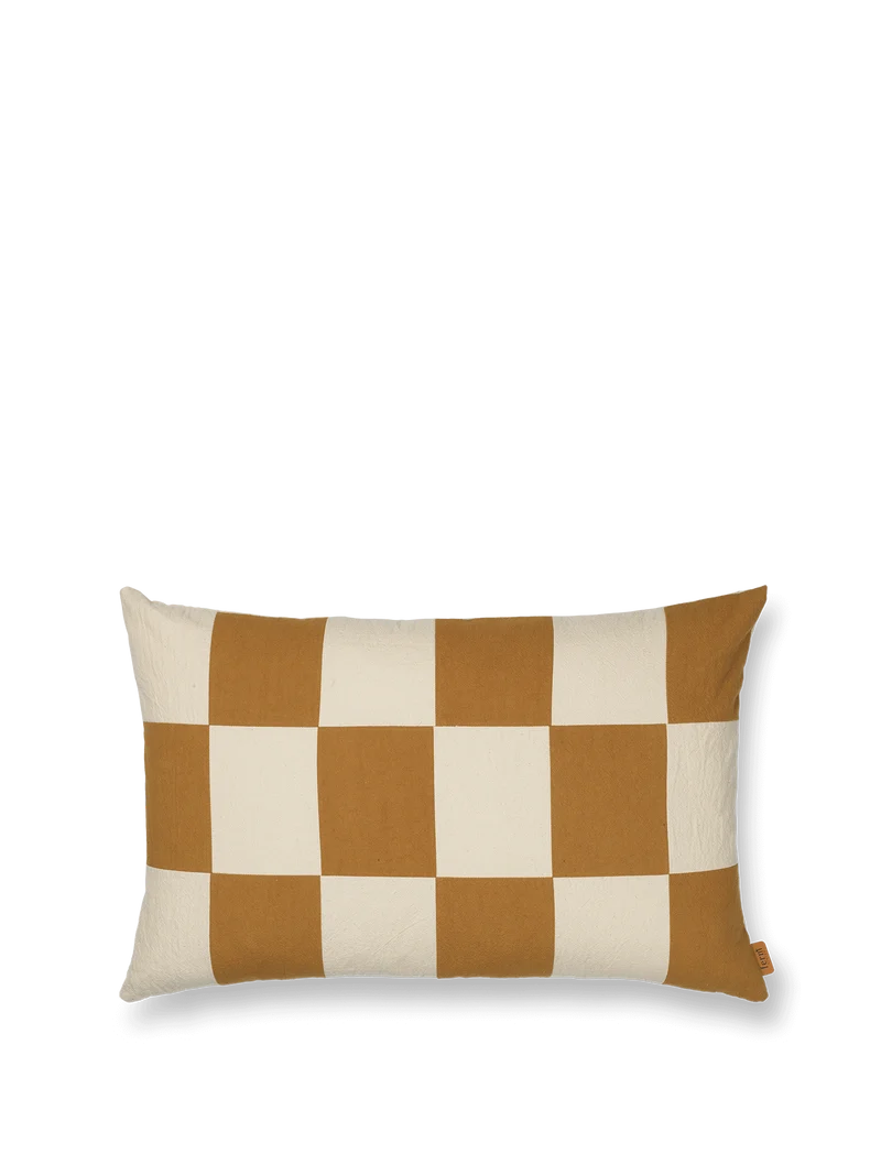 Fold Patchwork Cushion - Sugar Kelp/Undyed