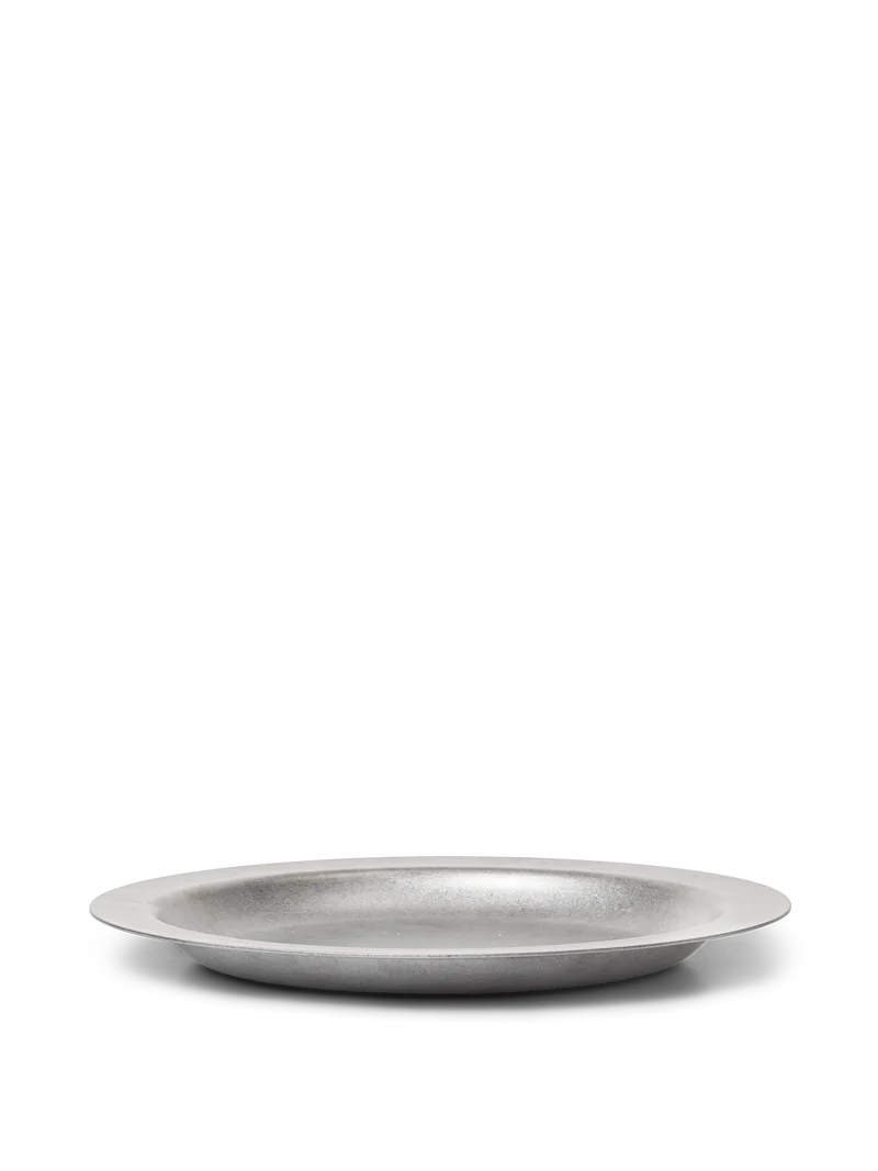 Tumbled Plate - Stainless Steel