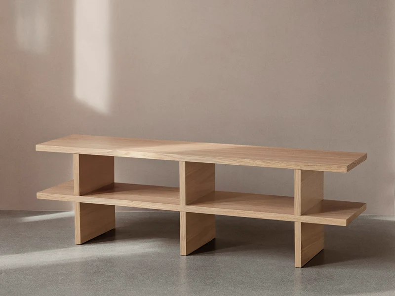 Kona Bench - Natural Oak Veneer
