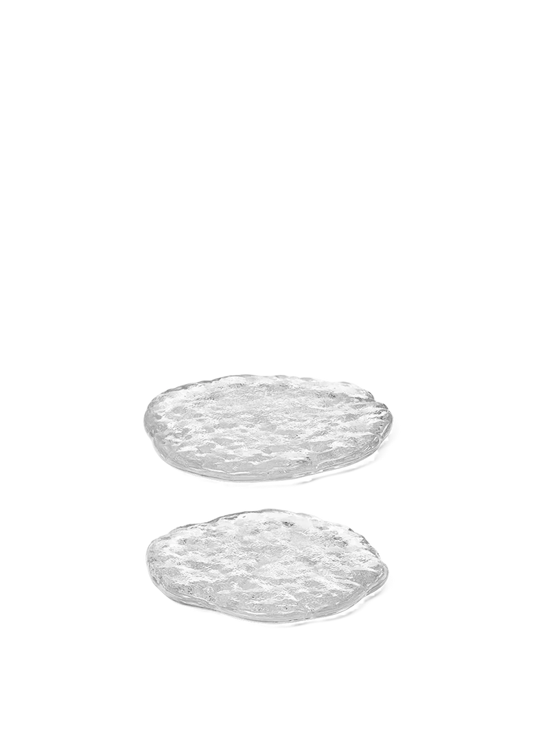 Momento Glass Stones - Small - Set of 2 - Clear