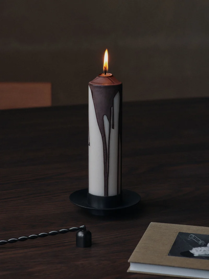Twist Candle Snuffer - Black Brass