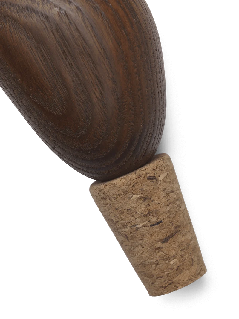 Cairn Wine Stoppers - Set of 2 - Dark Brown