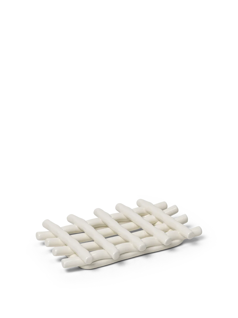 Ceramic Soap Tray - Off-white