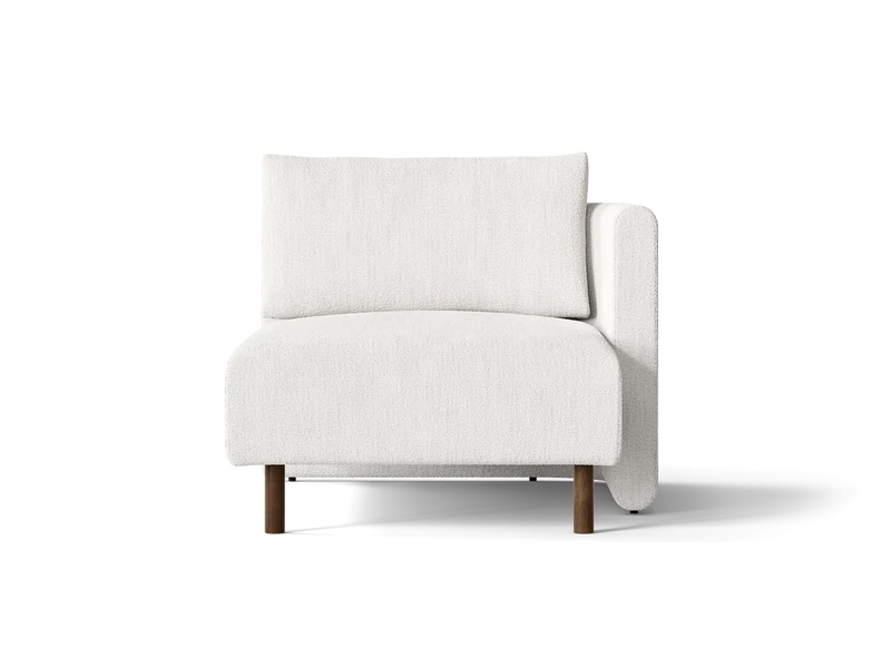 Dase Sofa Chaise Longue Right - Bouclé - Off-white