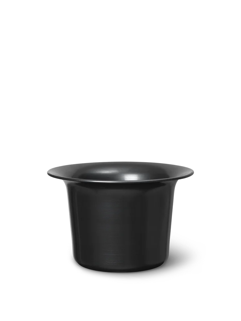 Spun Alu Basket - Low - Blackened Aluminium