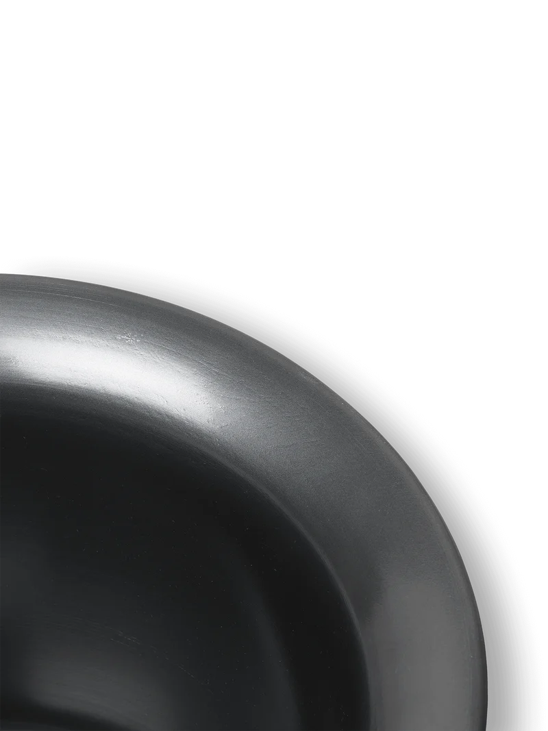 Spun Alu Basket - Low - Blackened Aluminium