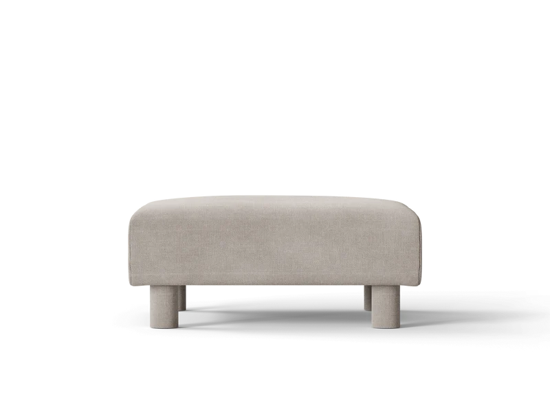 Dase Ottoman - Cotton Linen - Natural