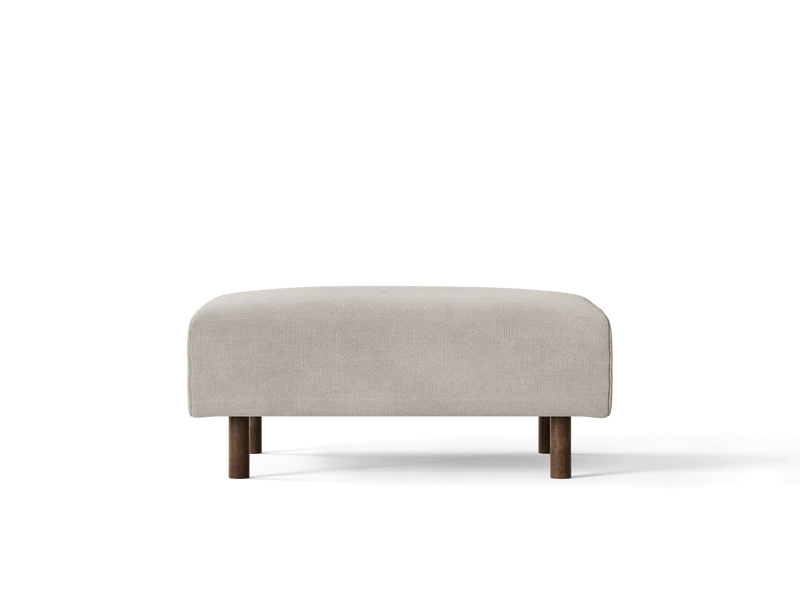 Dase Ottoman - Cotton Linen - Natural