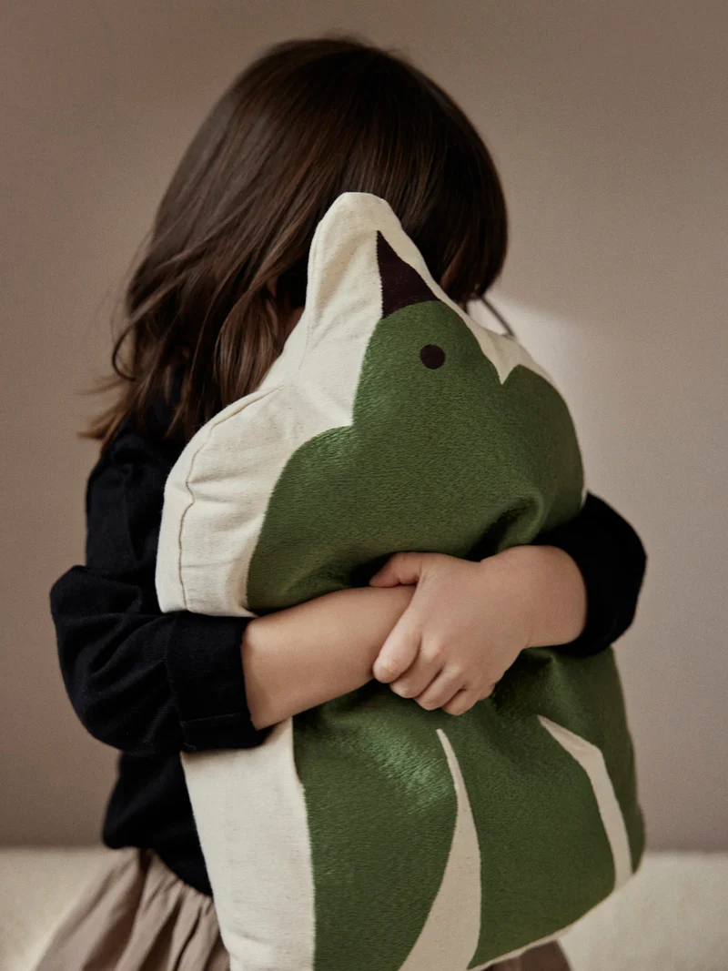 Swif Bird Cushion - Avocado Green