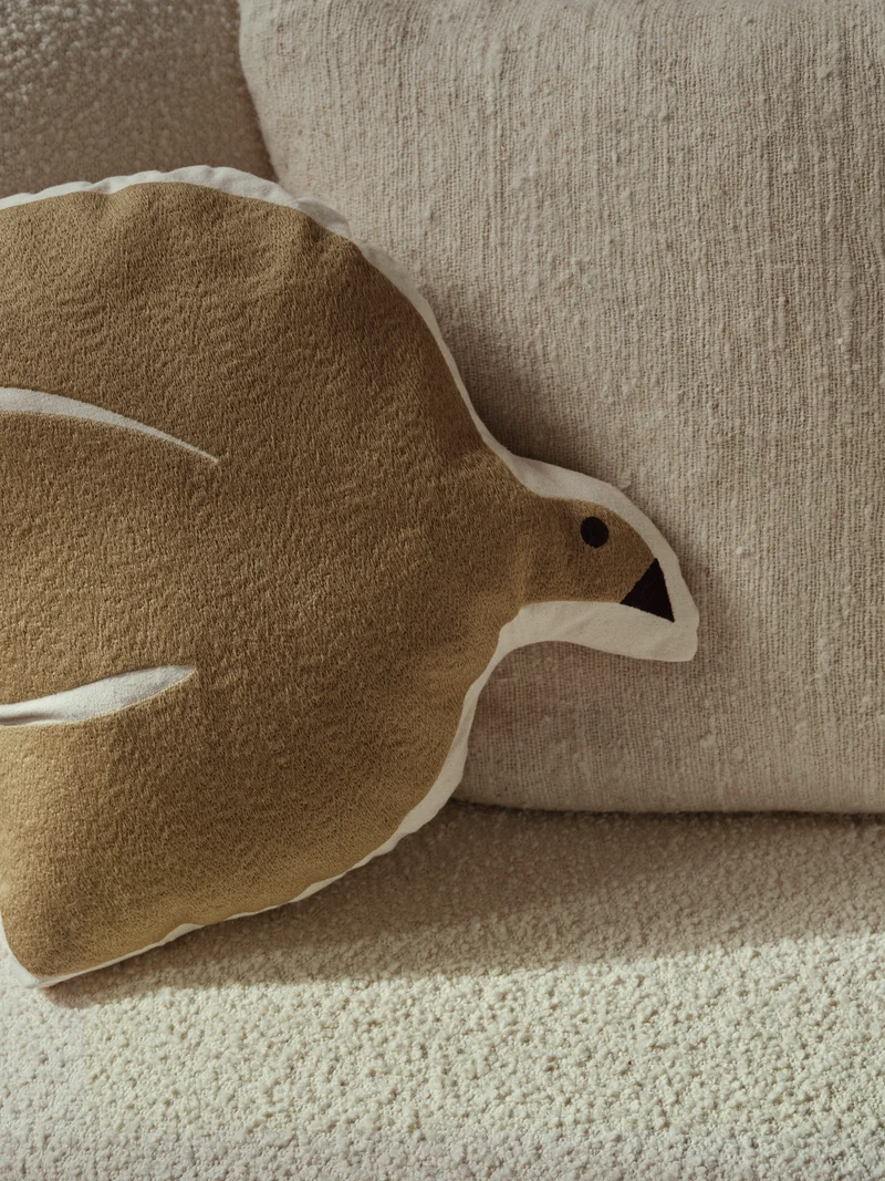 Swif Bird Cushion - Silver Fern