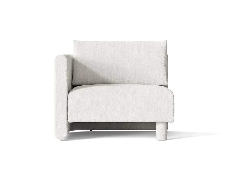 Dase Sofa Armrest Left - Bouclé - Off-white