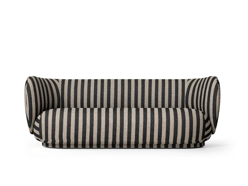 Rico Sofa 3-seater - Louisiana - Sand/Black