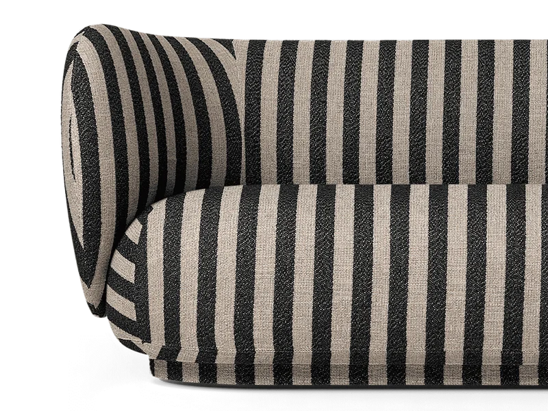 Rico Sofa 3-seater - Louisiana - Sand/Black