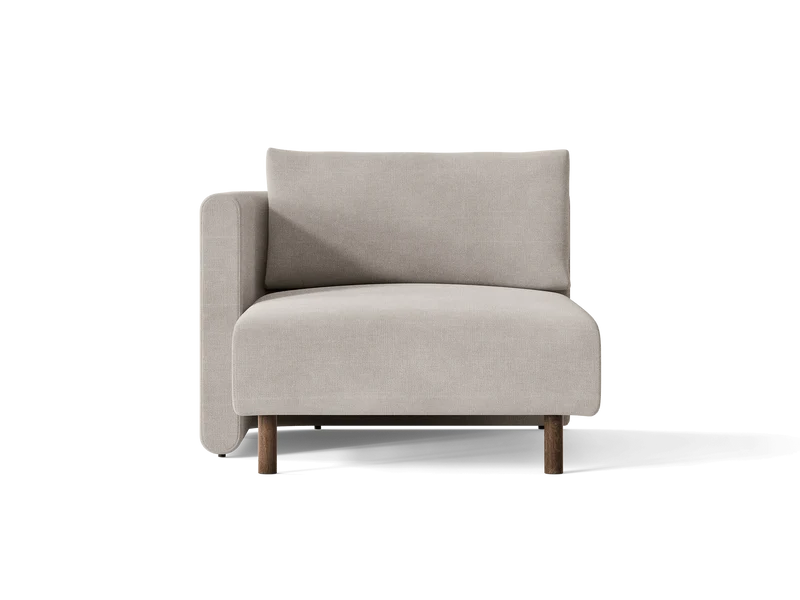 Dase Sofa Chaise Longue Left - Cotton Linen - Natural