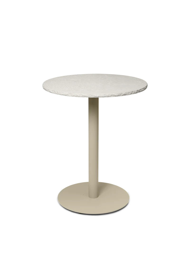 Mineral Café Table - Bianco Curia - Cashmere