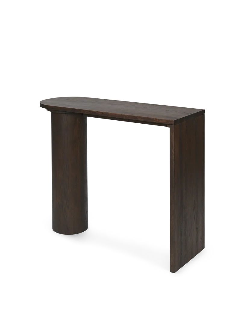 Pylo Console Table - Dark Stained Oak