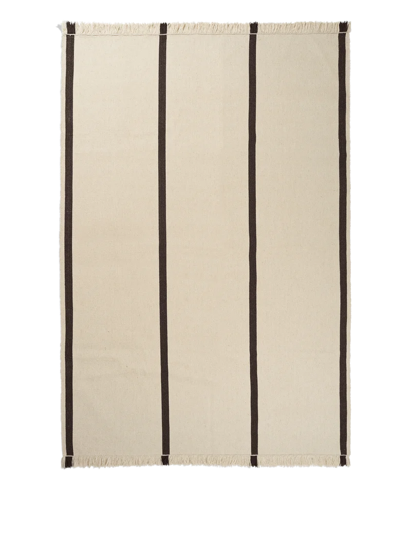 Calm Kelim Rug - Off-White/Coffee