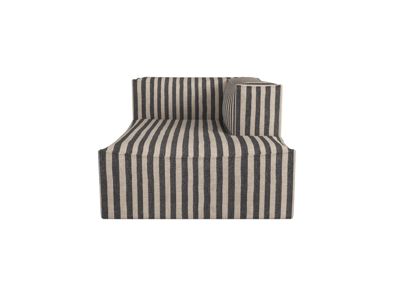 Catena Sofa Chaise Longue Right L601 - Louisiana - Sand/Black