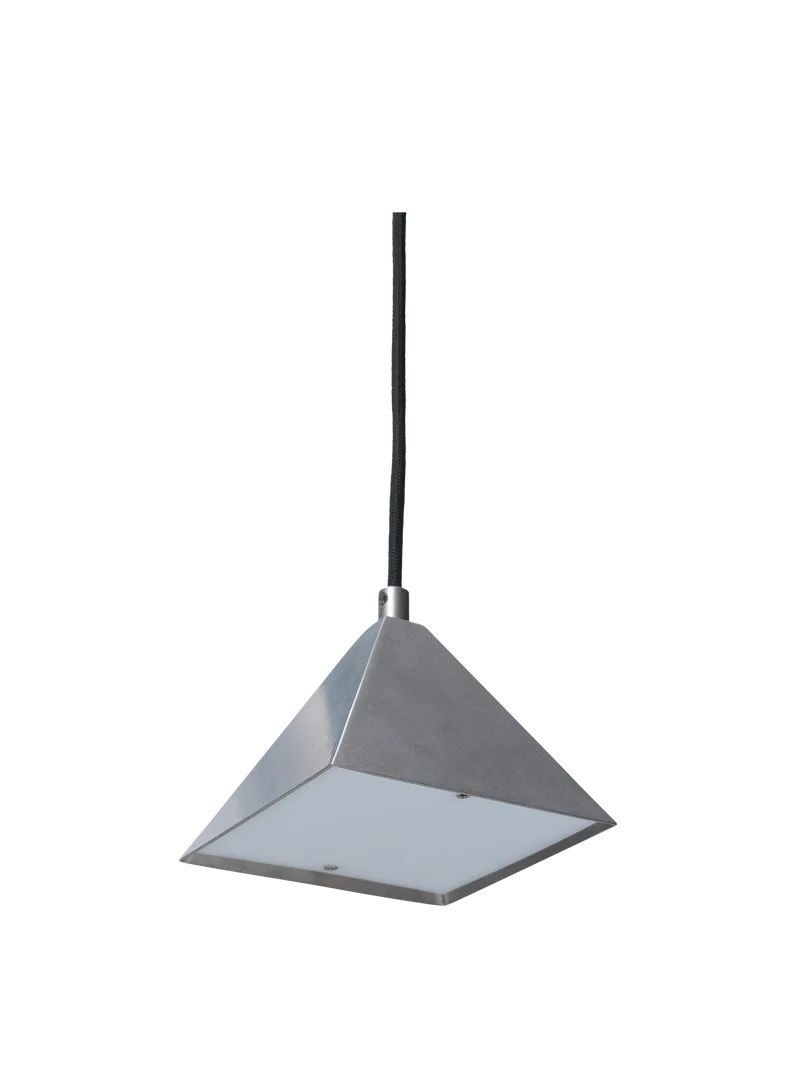 Kare Pendant - Tumbled Stainless Steel