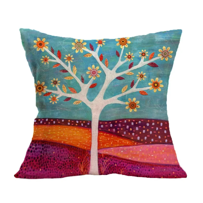 Housse de Coussin Lin Méditerranéen TOTONI