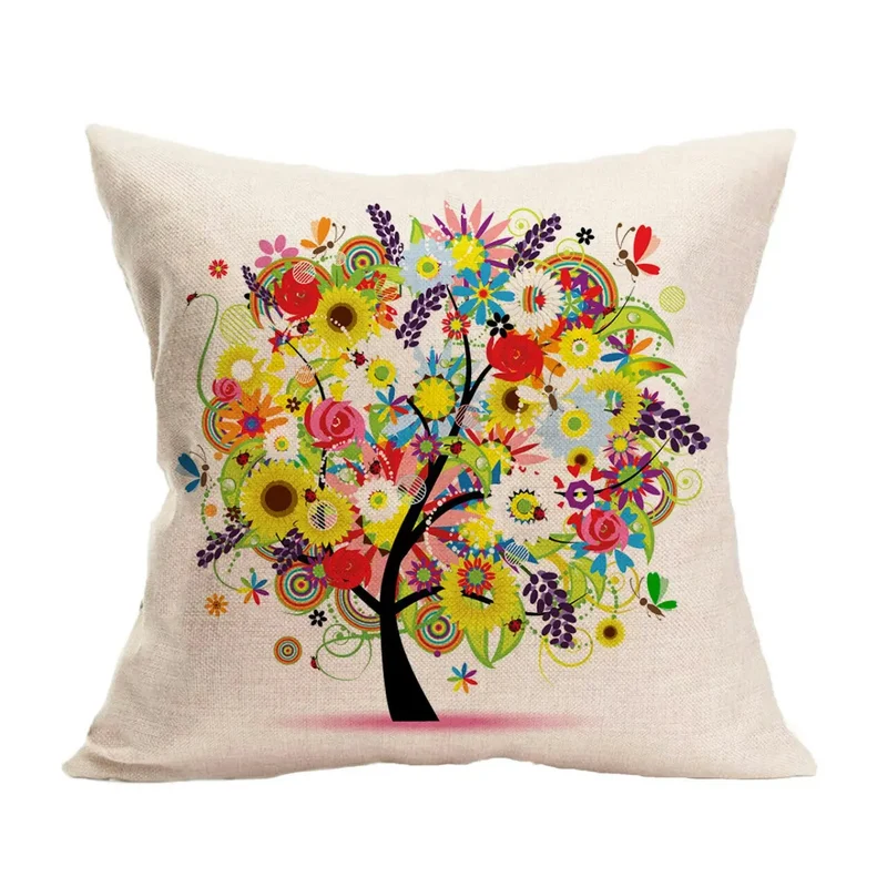 Housse de Coussin Lin Méditerranéen TOTONI