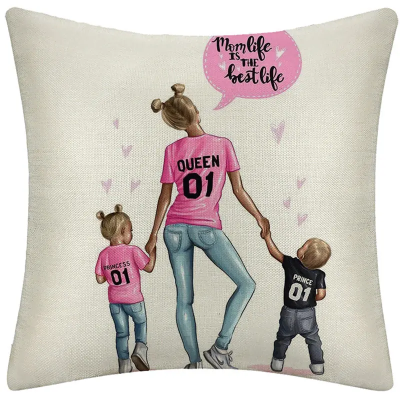 Housse de Coussin Lin Cartoon LINMO