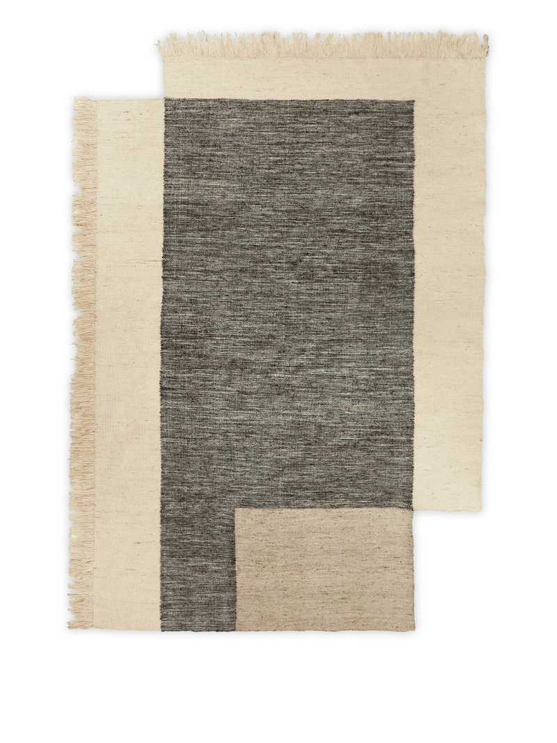 Counter Rug - Charcoal/Off-white