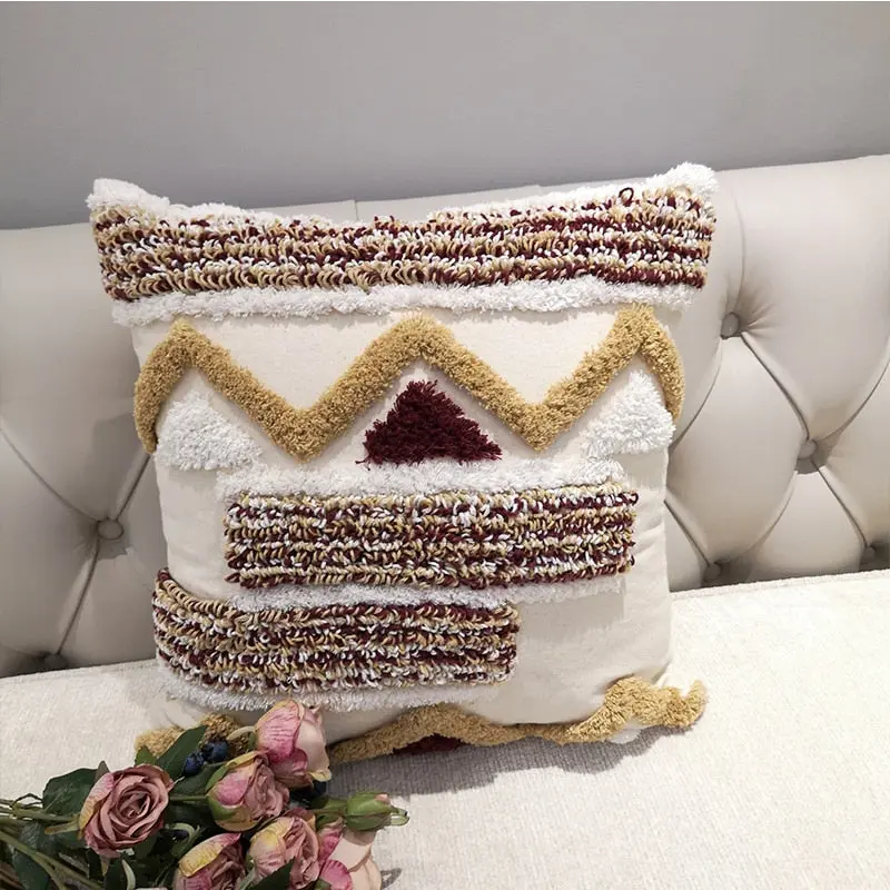 Housse de Coussin Géométrique LINARAQ