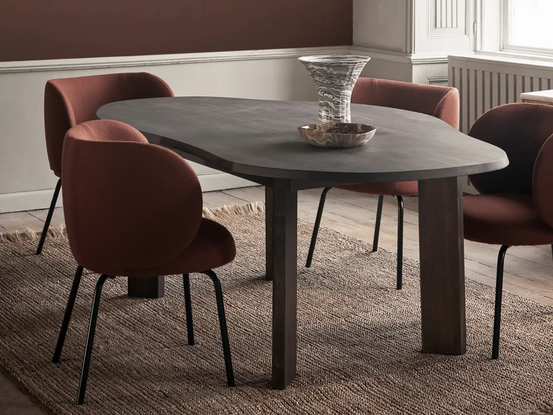 Tarn Dining Table - 220 - Dark Stained Beech
