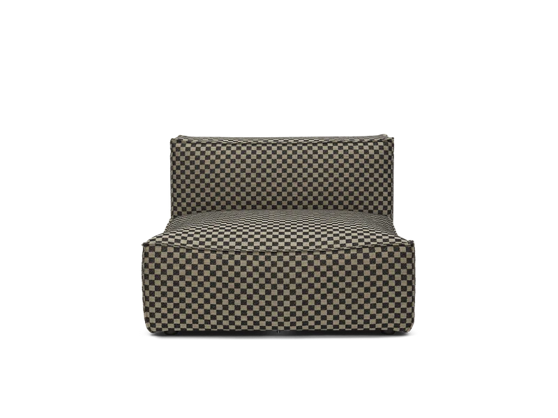 Catena Sofa Center L100 - Check - Sand/Black